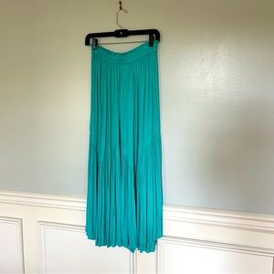 ZARA Turquoise Teal Maxi Skirt